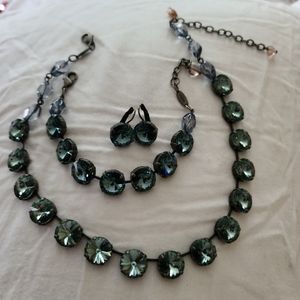 Sabika Blue Green set AB Stone